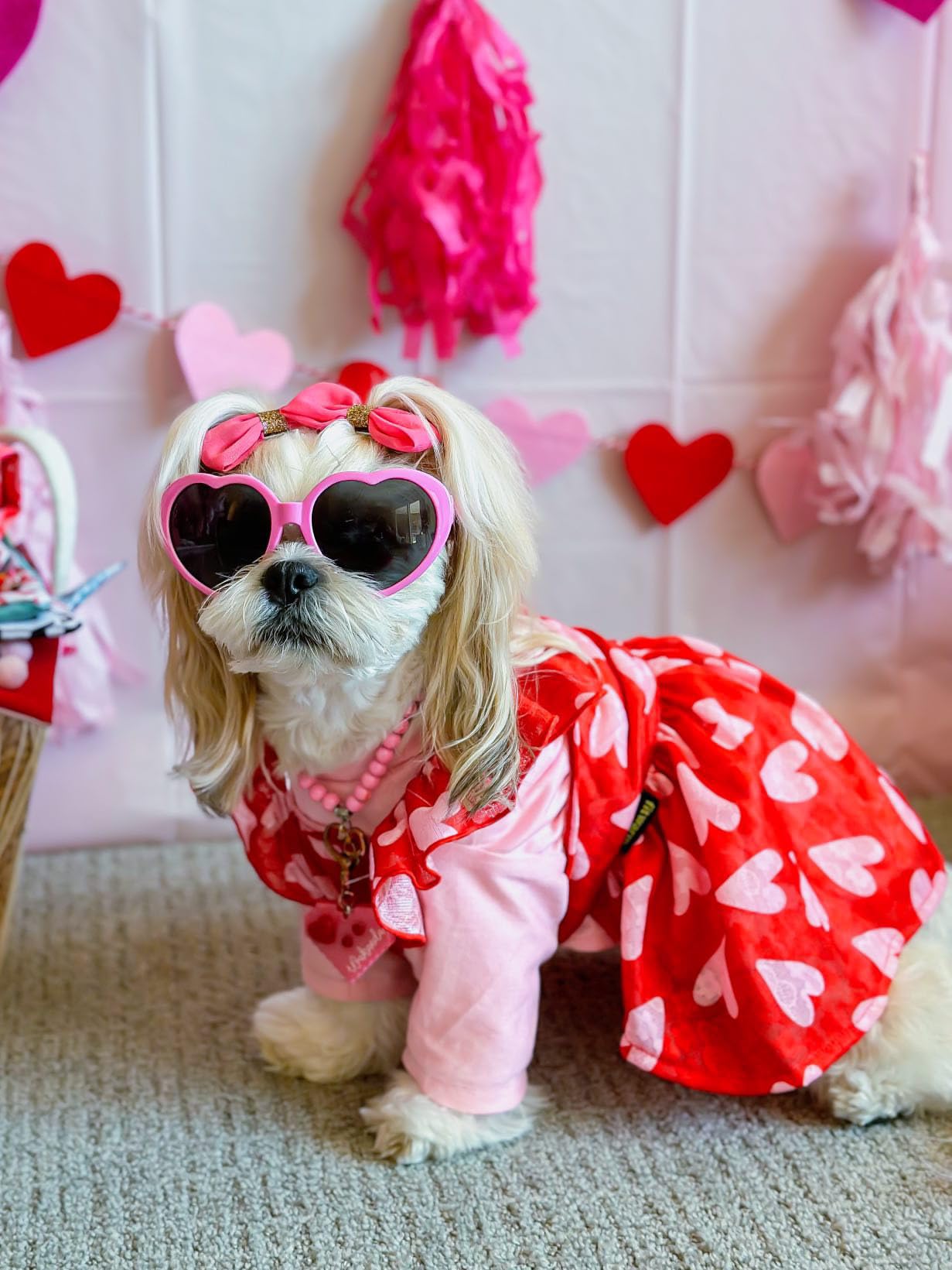 Vestido Fitwarm para San Valentín, ideal para sesiones de fotos.
