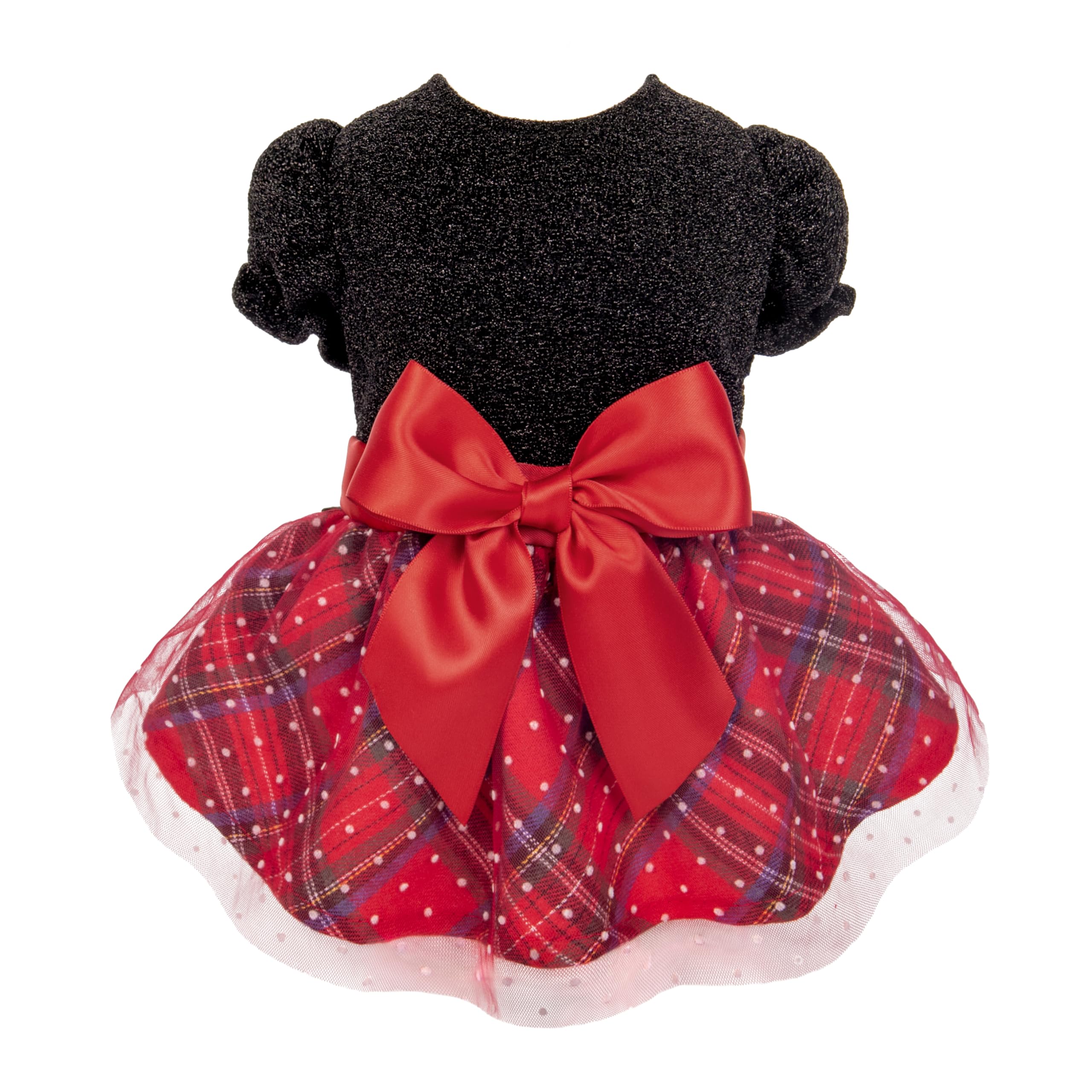 Fitwarm vestido navideño para perros, manga abullonada, ideal para fiestas.
