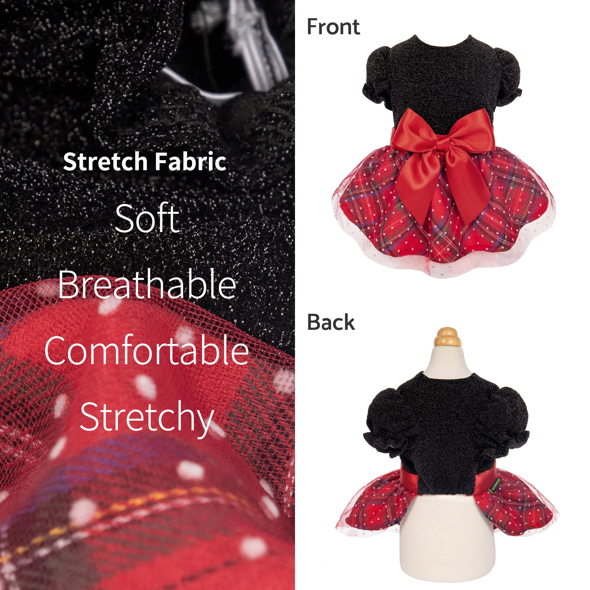 Fitwarm vestido para perros, fácil de poner, cómodo para eventos.