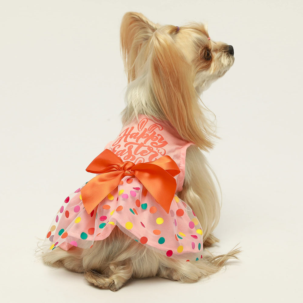 Vestido Fitwarm con lazo lateral para perros, añade elegancia en salidas.
