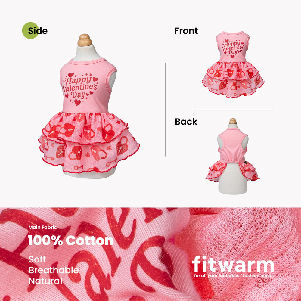 Estampado romántico y volantes del vestido Fitwarm, para ocasiones especiales.
