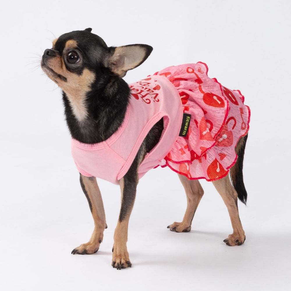 Tutú rosado del vestido Fitwarm, añade volumen ligero para paseos.