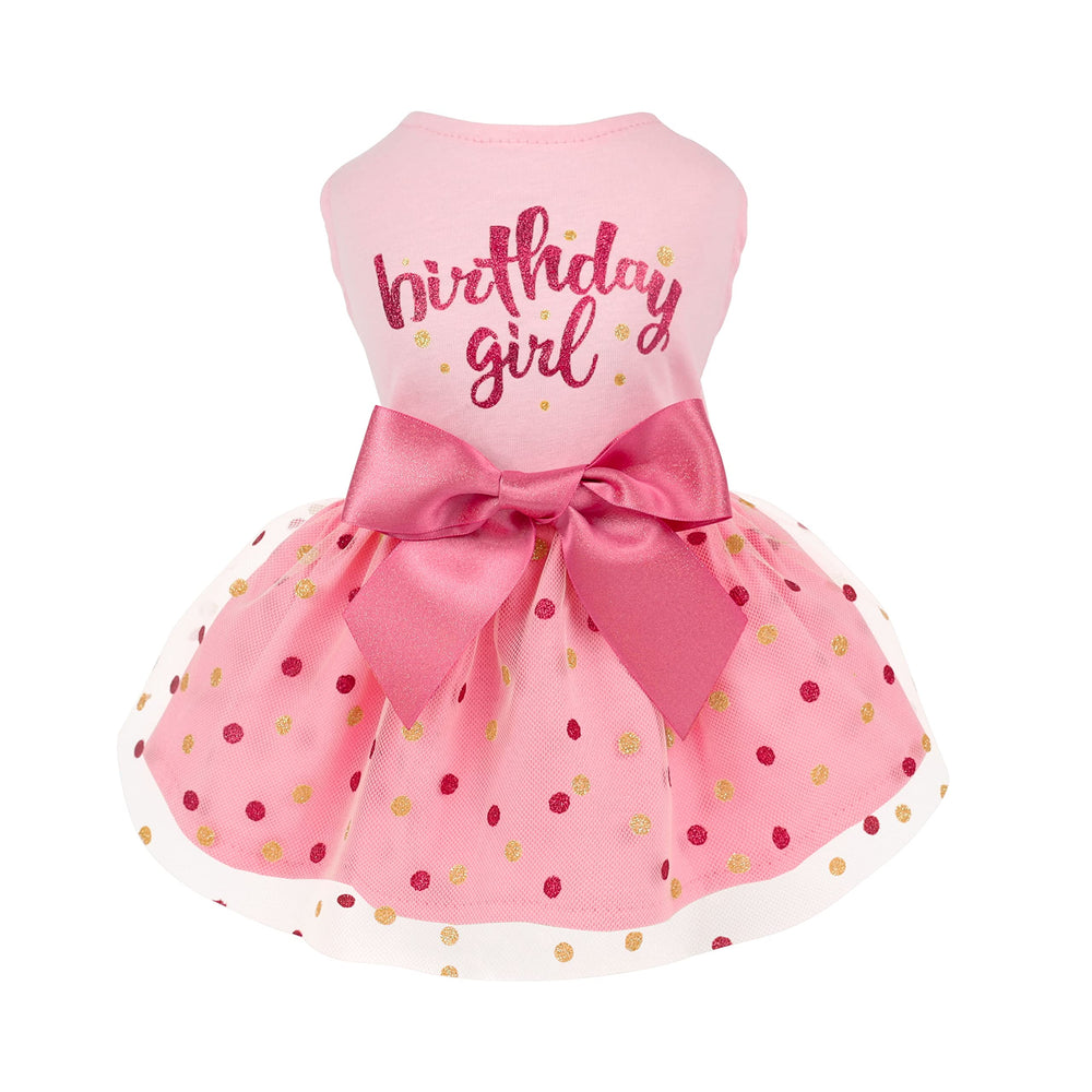 Vestido Fitwarm para perros, tul rosa para día de cumpleaños
