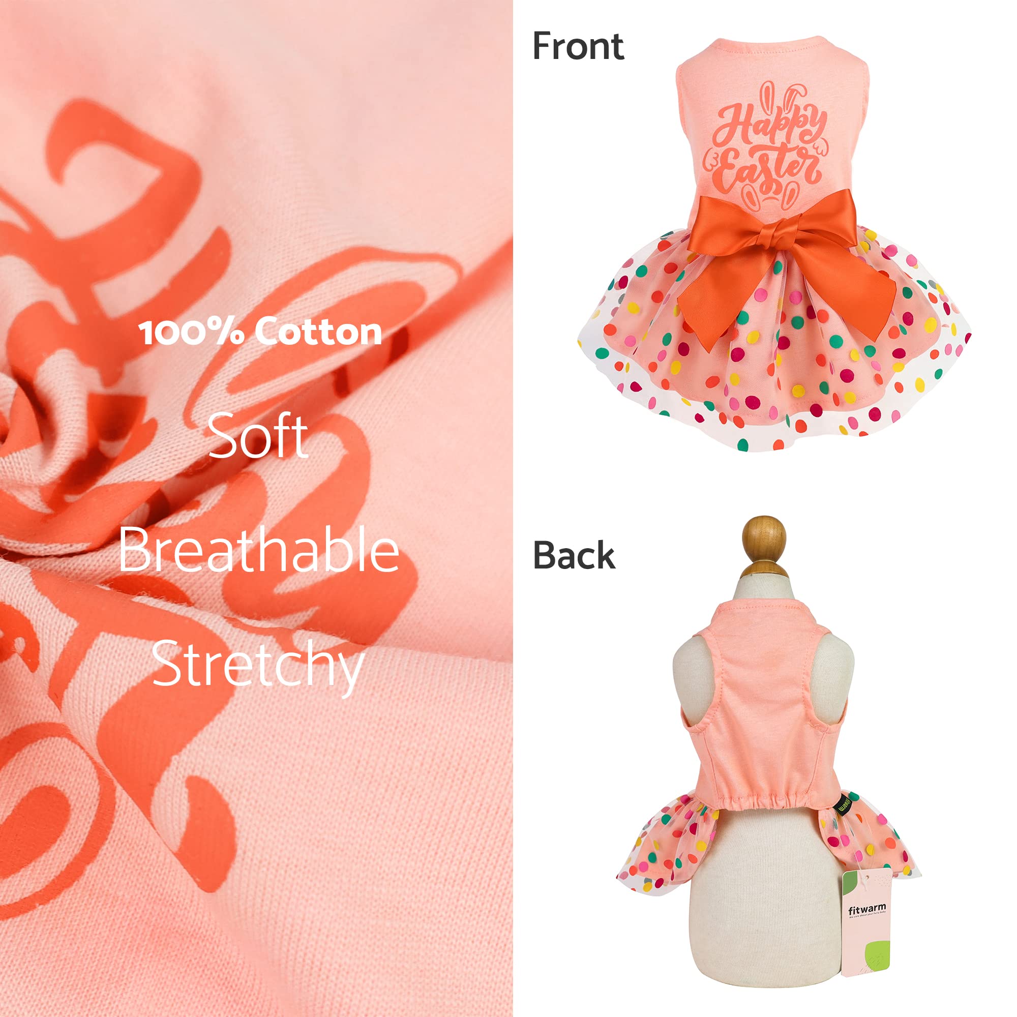 Fitwarm Vestido perro tutu con lazo: look tierno para ocasiones.