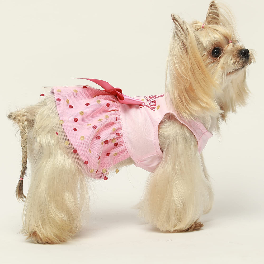 Vestido Fitwarm tule para perro, fácil de poner y quitar.