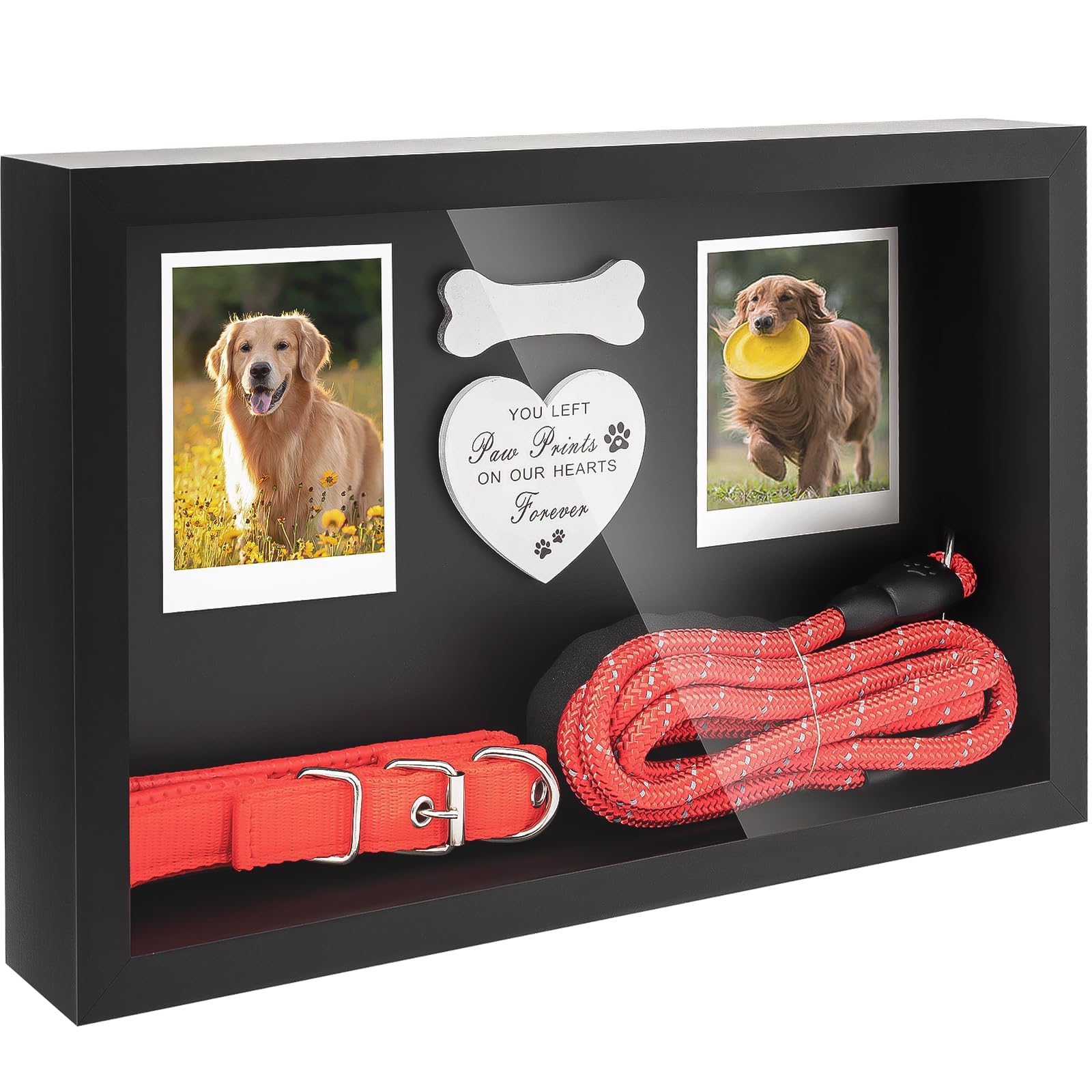 FITWOWFIT marco memorial perro 13x8 pulgadas para fotos y recuerdos