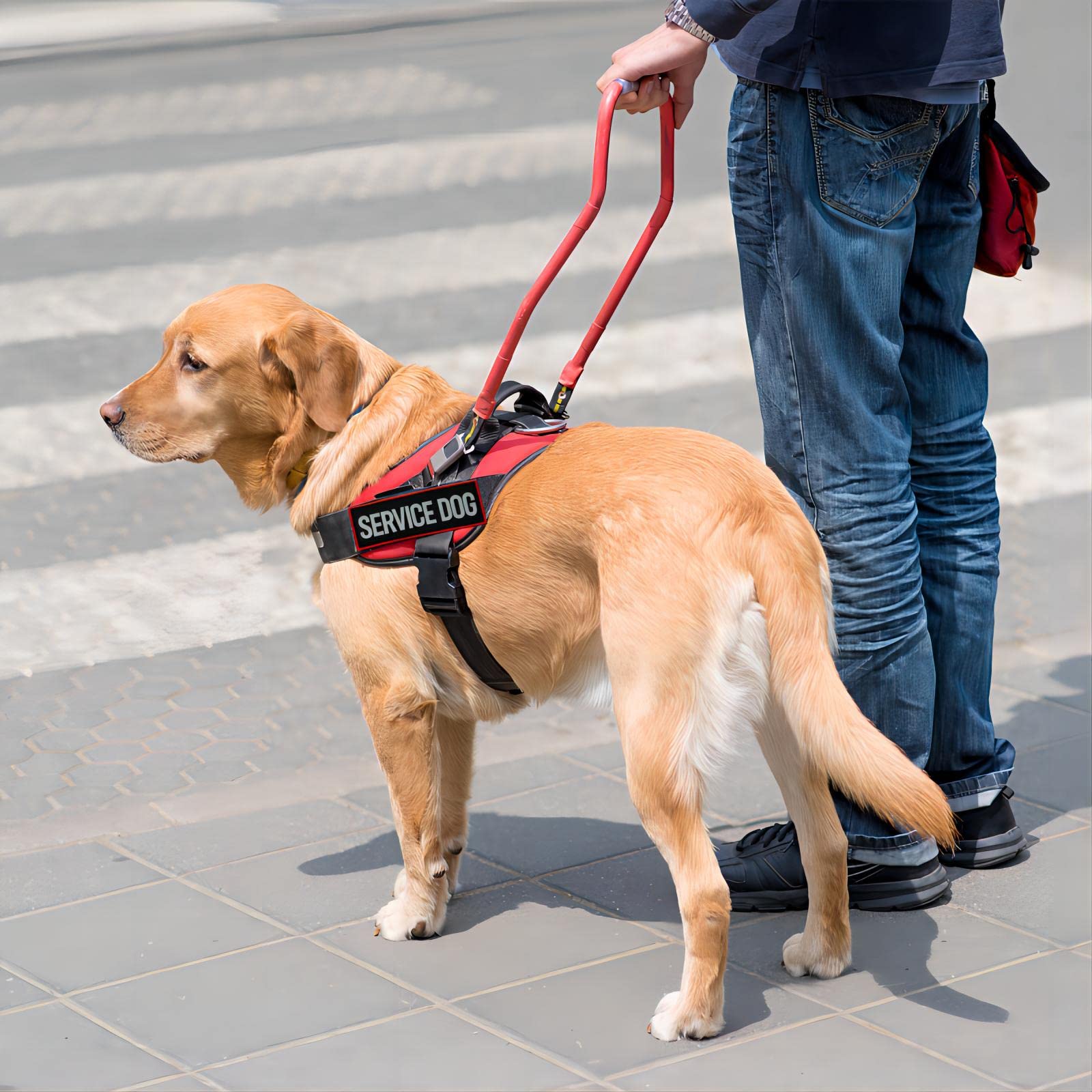 Parche FITZNORA para perros de servicio, tamaño mediano a grande.