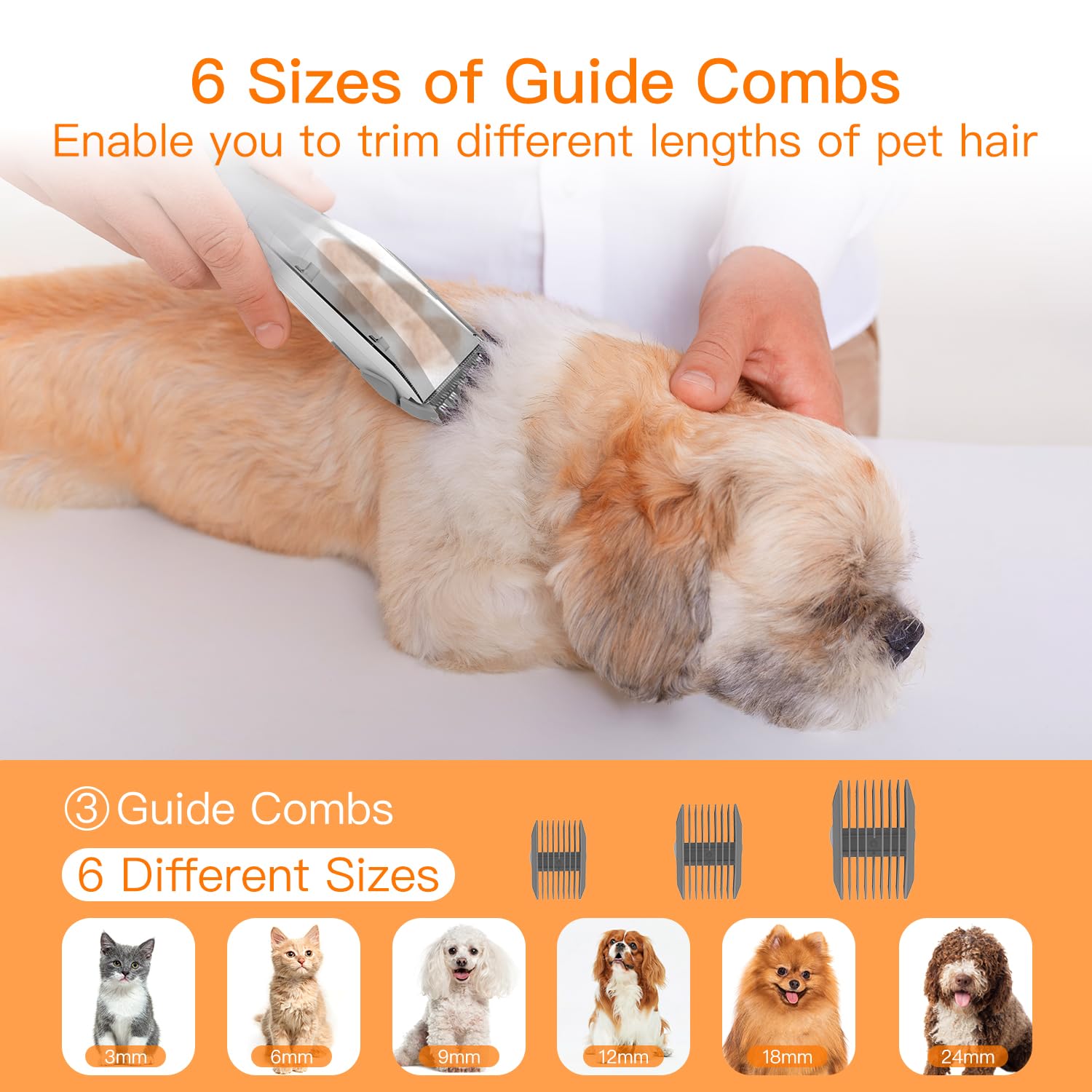 FIXR diseño silencioso con bajo ruido para grooming tranquilo