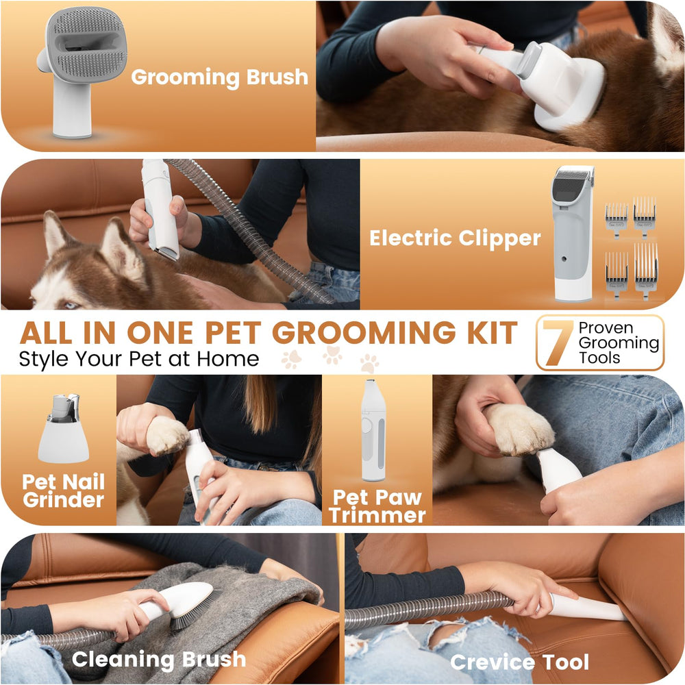 FIXR kit de cuidado del perro con 7 herramientas para el aseo