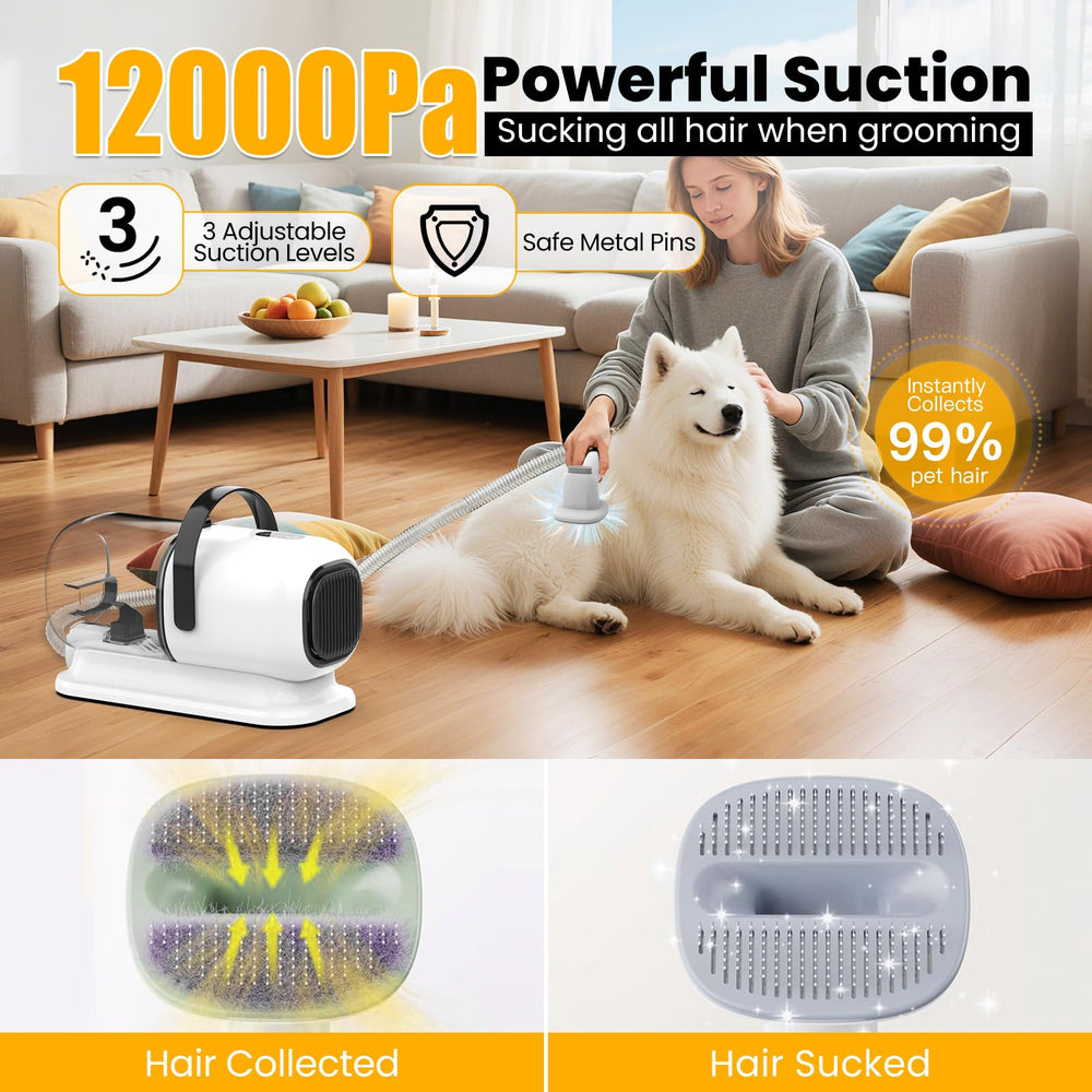 FIXR kit grooming para perros con 5 herramientas para cepillar, recortar y limpiar