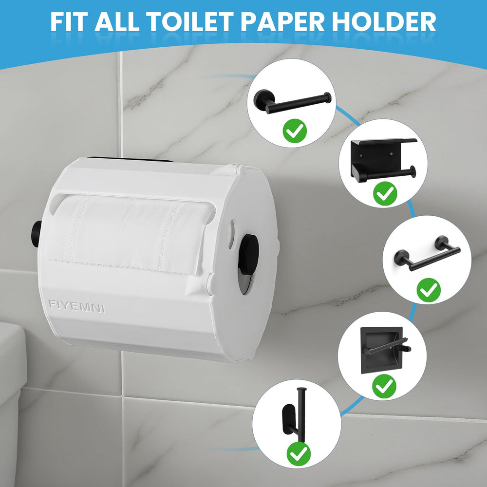 FIYEMNI compatible con la mayoría de rollos estándar; rollos grandes no caben.
