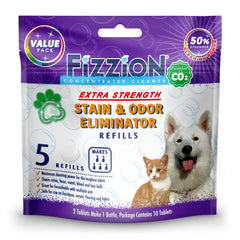 Fizzion tableta para manchas de mascotas, eliminación rápida y segura en casa