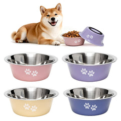FlaggeZG cuencos de acero inoxidable en 4 colores para mascotas