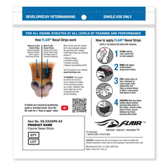 Flair Equine Nasal Strips en competencia mejoran el flujo de aire y el rendimiento.