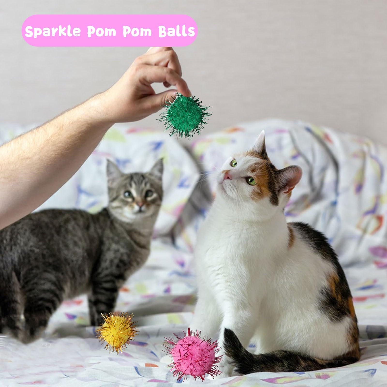 Flashine durabilidad de materiales: juguetes de gato seguros y resistentes para morder.
