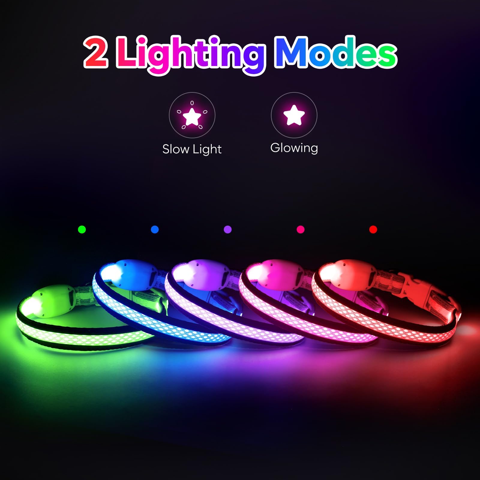 Flashseen collar LED para gatos azul XS, seguridad en paseos nocturnos