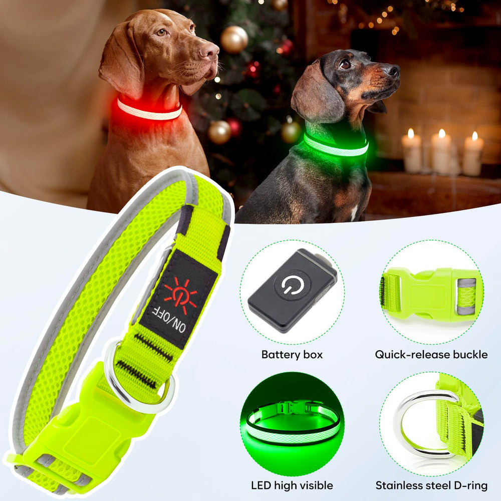 Flashseen collar LED, tres modos de iluminación para situaciones nocturnas