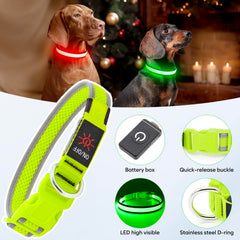 Flashseen collar LED, tres modos de iluminación para situaciones nocturnas
