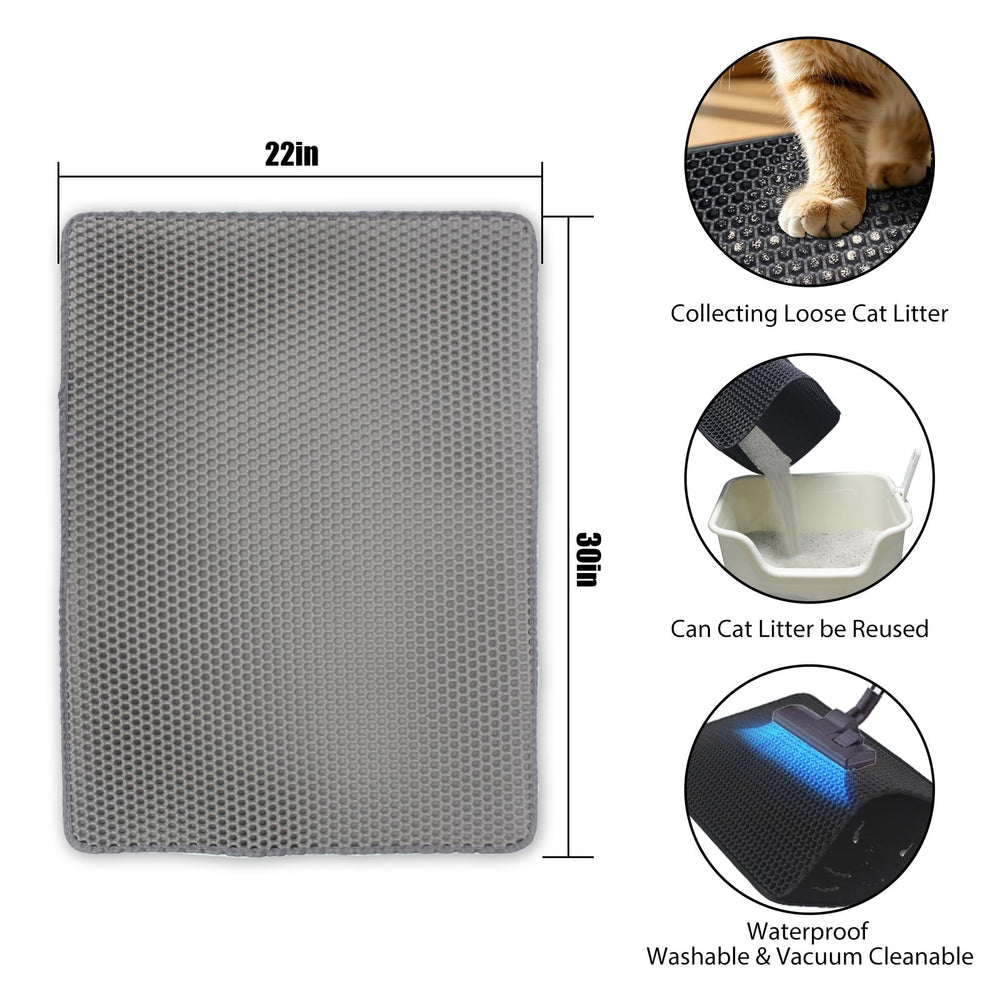 Flasidu mat-litter-doble-capa textura suave que cuida las patas