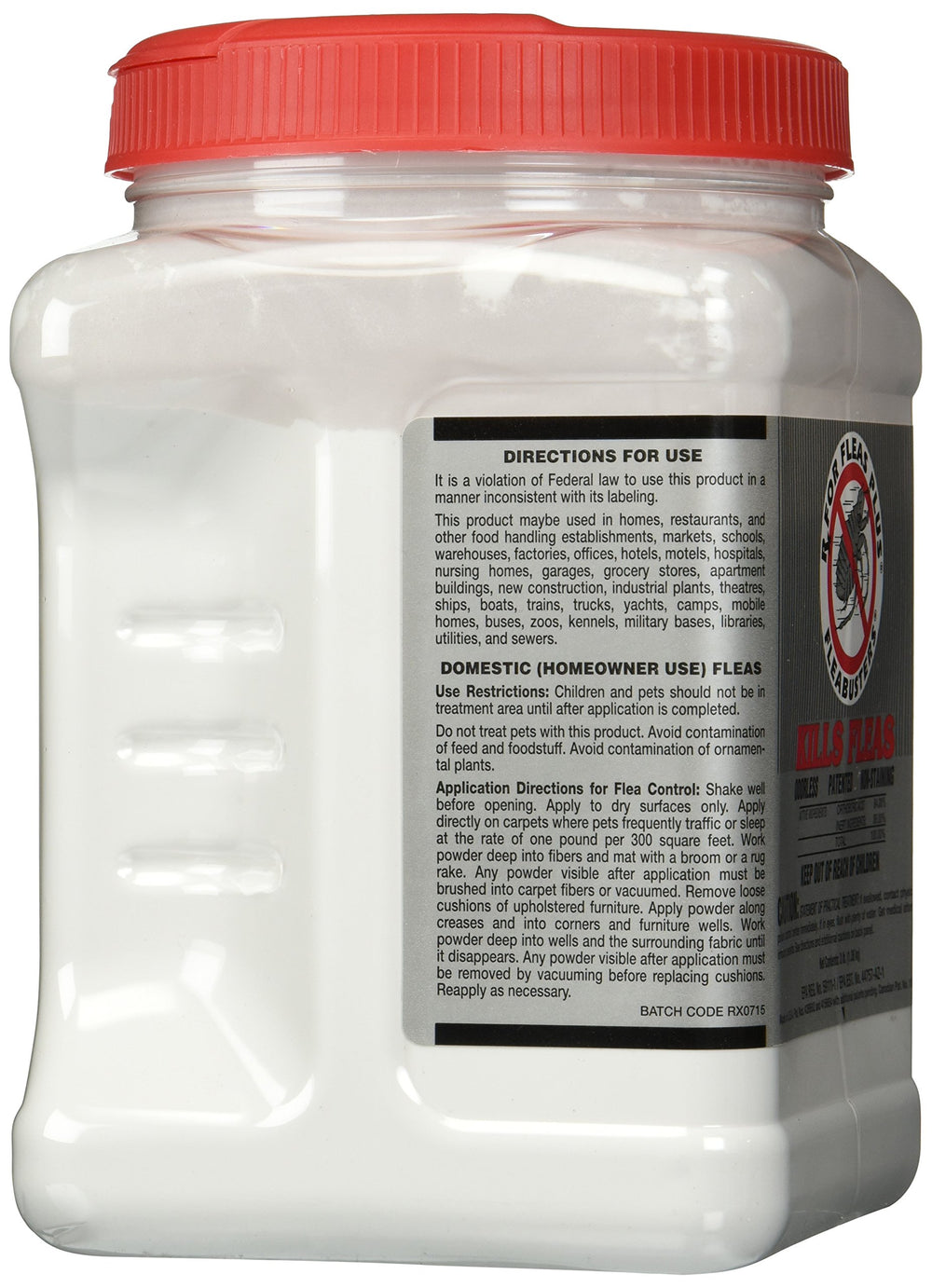 Fleabusters RX Fleas Plus, aplicación en alfombras y áreas de alto tránsito