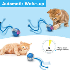 FLERDMAU bola de silicona ecológica para gatos, juego silencioso y seguro