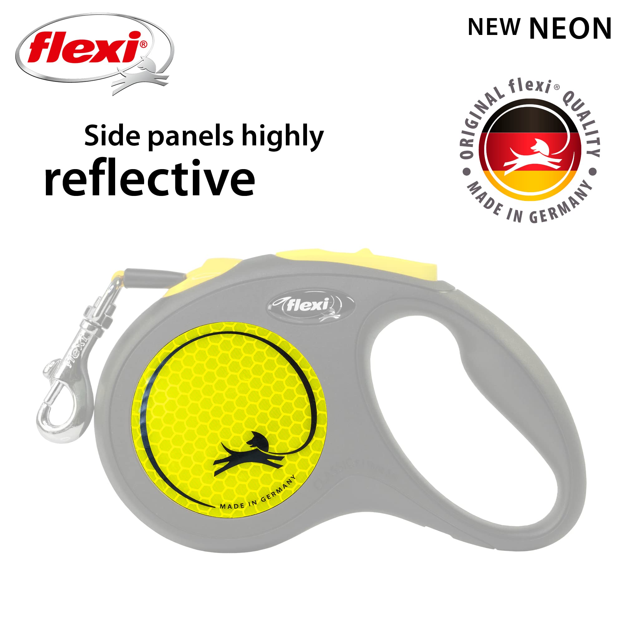 FLEXI detalle reflectivo en cinta y componentes para caminar de noche.