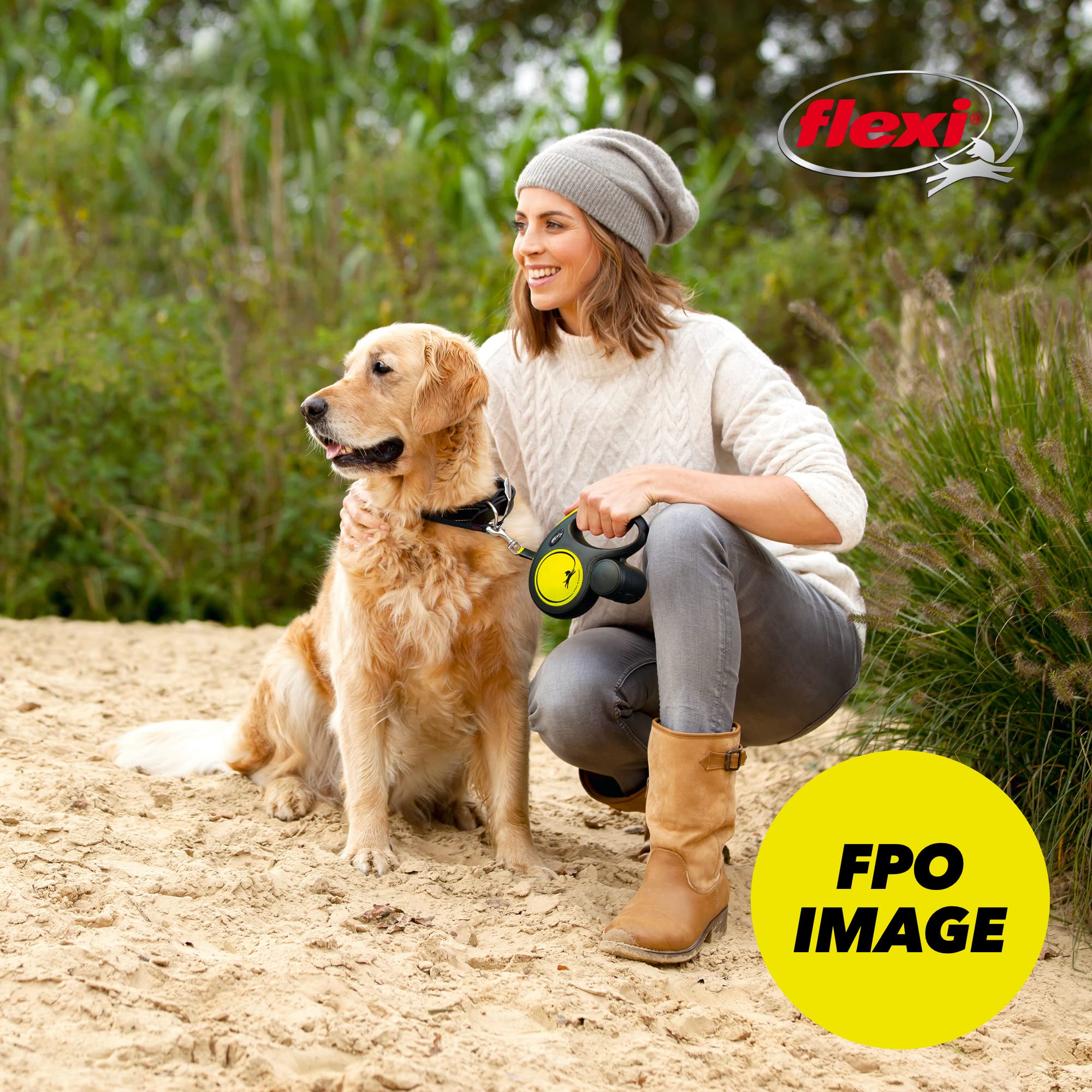 FLEXI Giant, enganche robusto para perros grandes ofrece mayor tranquilidad.