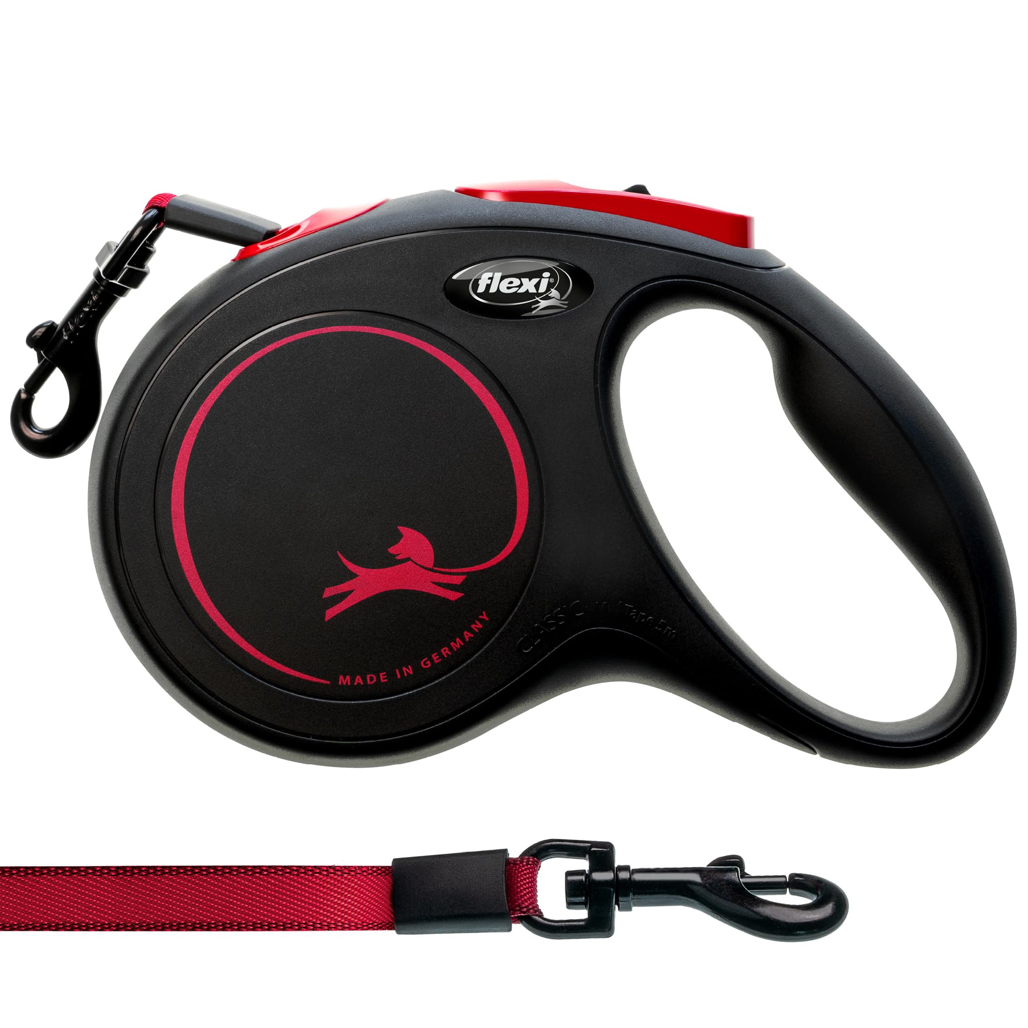 FLEXI New Classic, cinta desplegable con alcance de 4,9 metros para explorar.