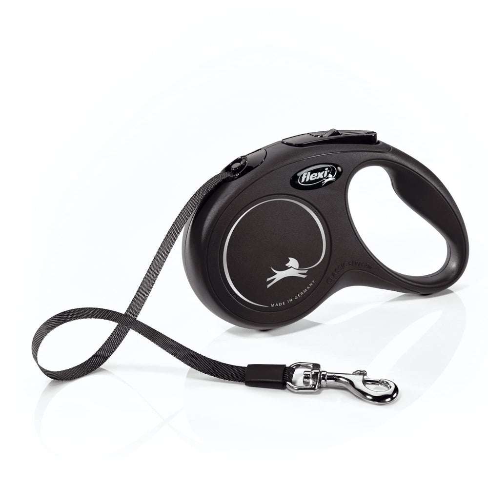 FLEXI New Classic: correa retráctil para perros pequeños, 16 ft, paseo cómodo y control seguro.