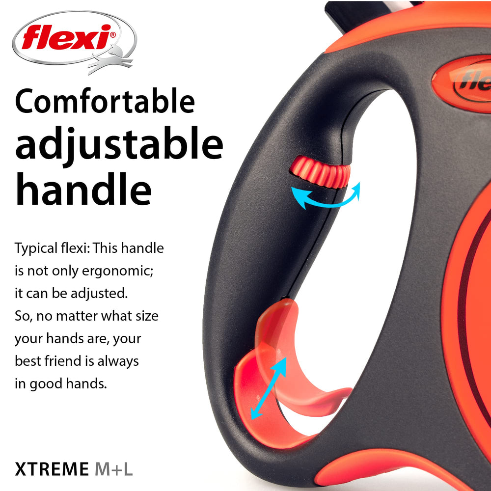 Diseño anti-enredos FLEXI Xtreme evita nudos durante el paseo.