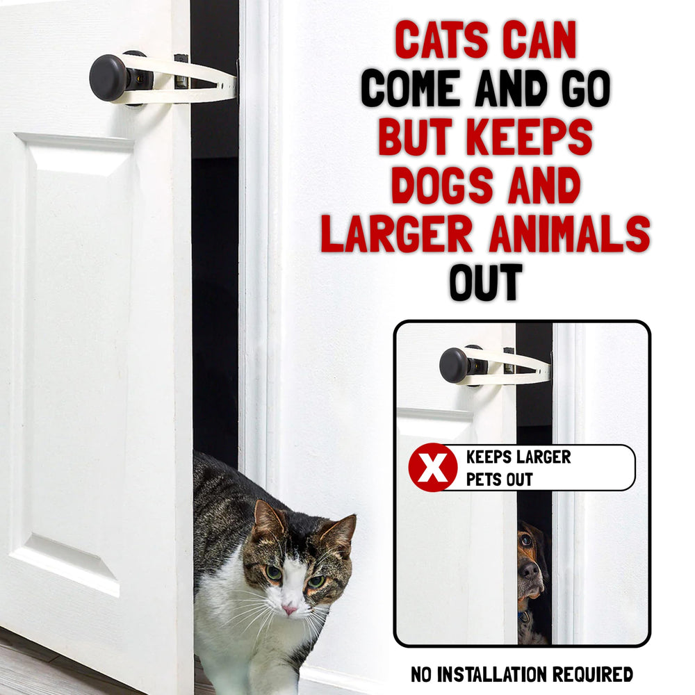 FlexLatch uso-diario-puerta-gato para acceso cómodo