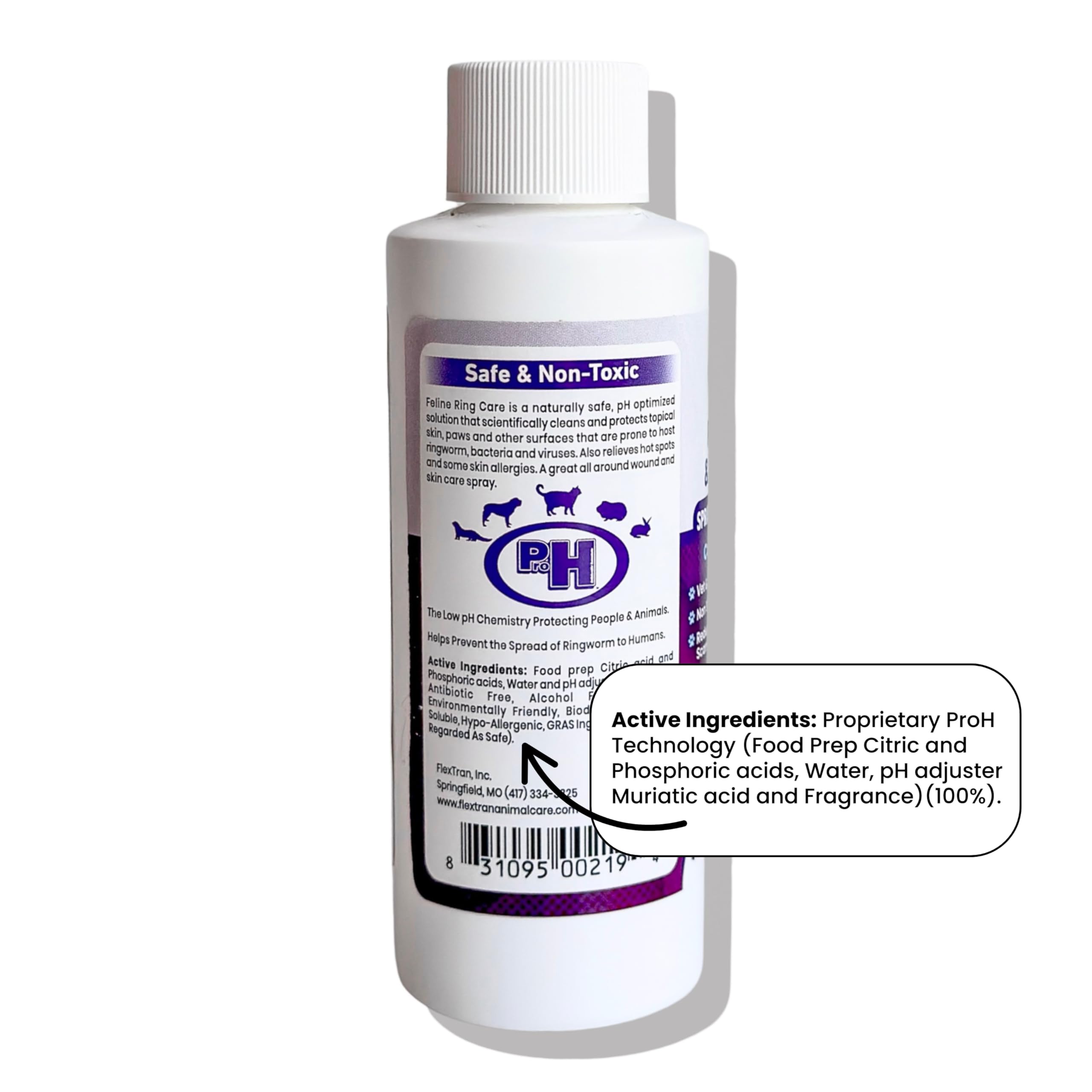 FlexTran Feline Ring Care: protección de la piel de mascotas en áreas sensibles.