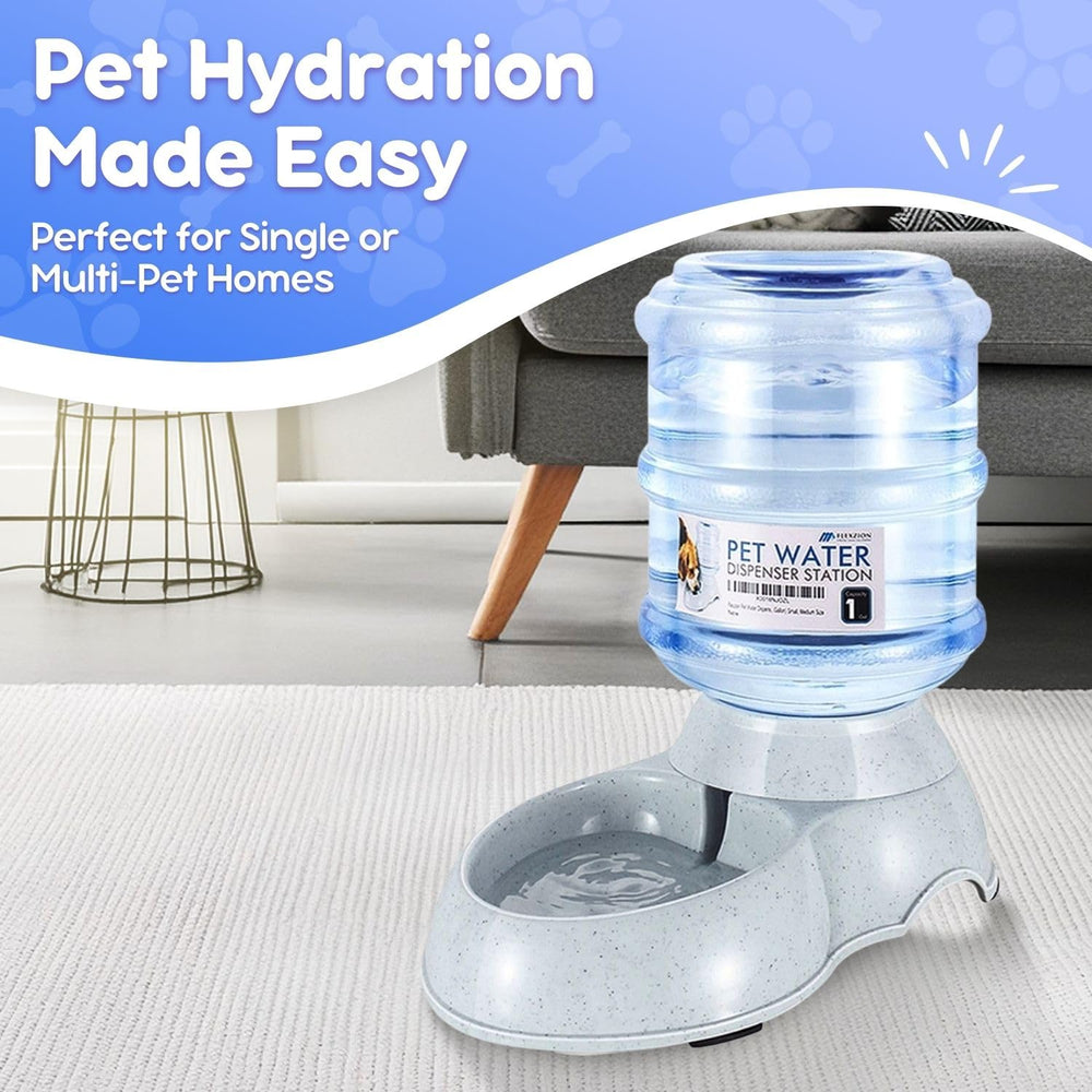 Flexzion botella de 1 galón recargable para dispensador, agua fresca
