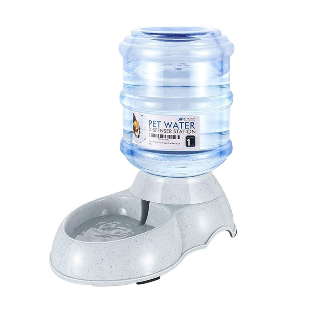 Flexzion dispensador automático de agua para perros y gatos, 1 galón, agua siempre disponible