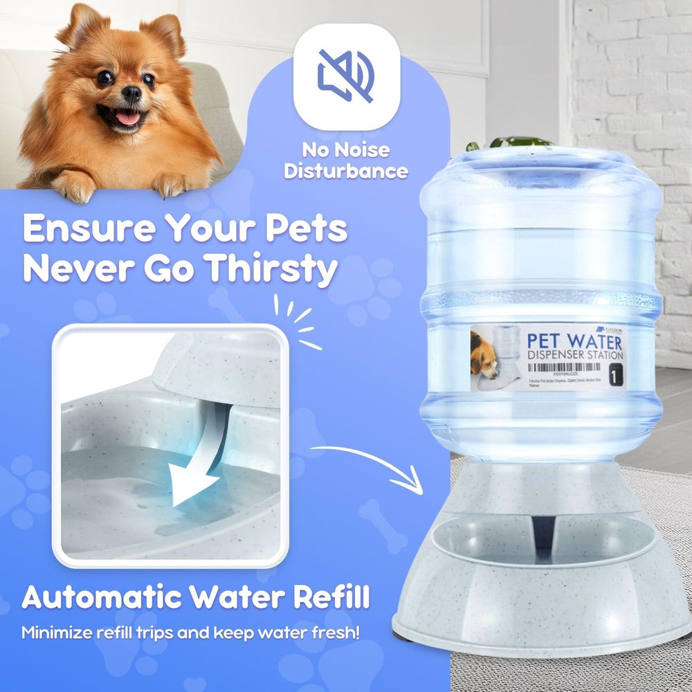 Flexzion reservorio de 1 galón, capacidad adecuada para agua de mascotas.