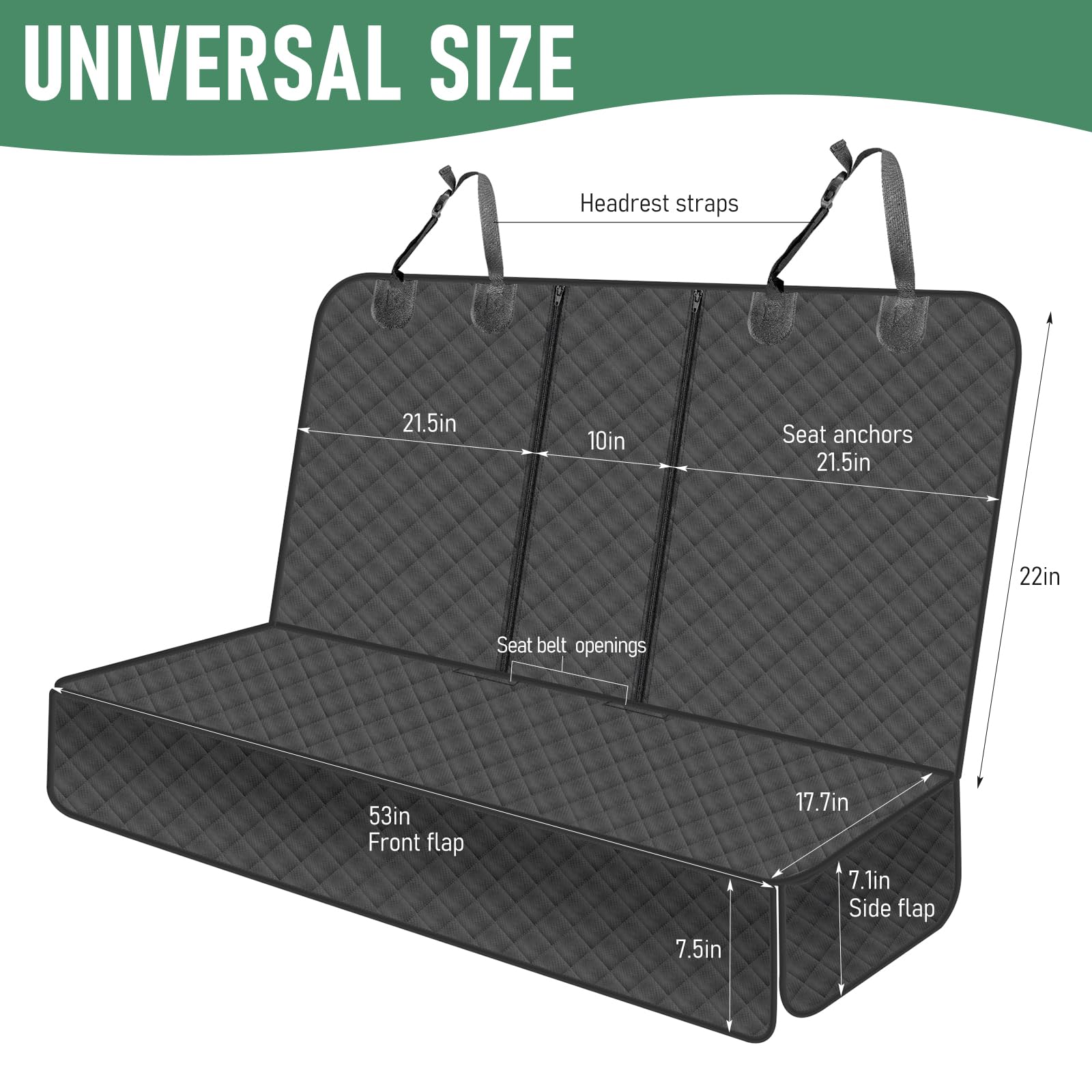 Flibaluly diseño resistente para viajes con perros en coche.