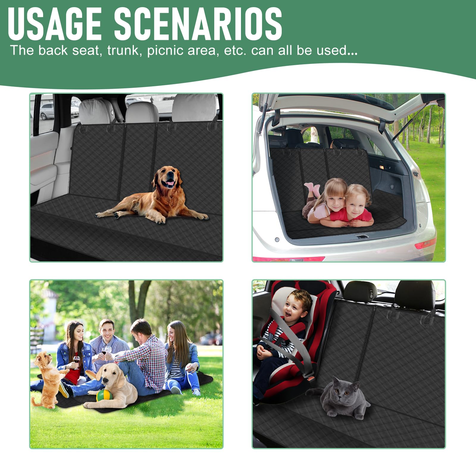 Flibaluly instalación y limpieza fáciles para el protector de asiento.