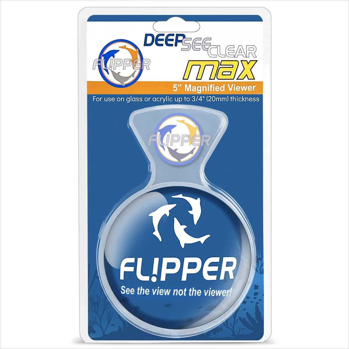 FL!PPER DeepSee visor magnético de 5 pulgadas para observación subacuática de corales y peces