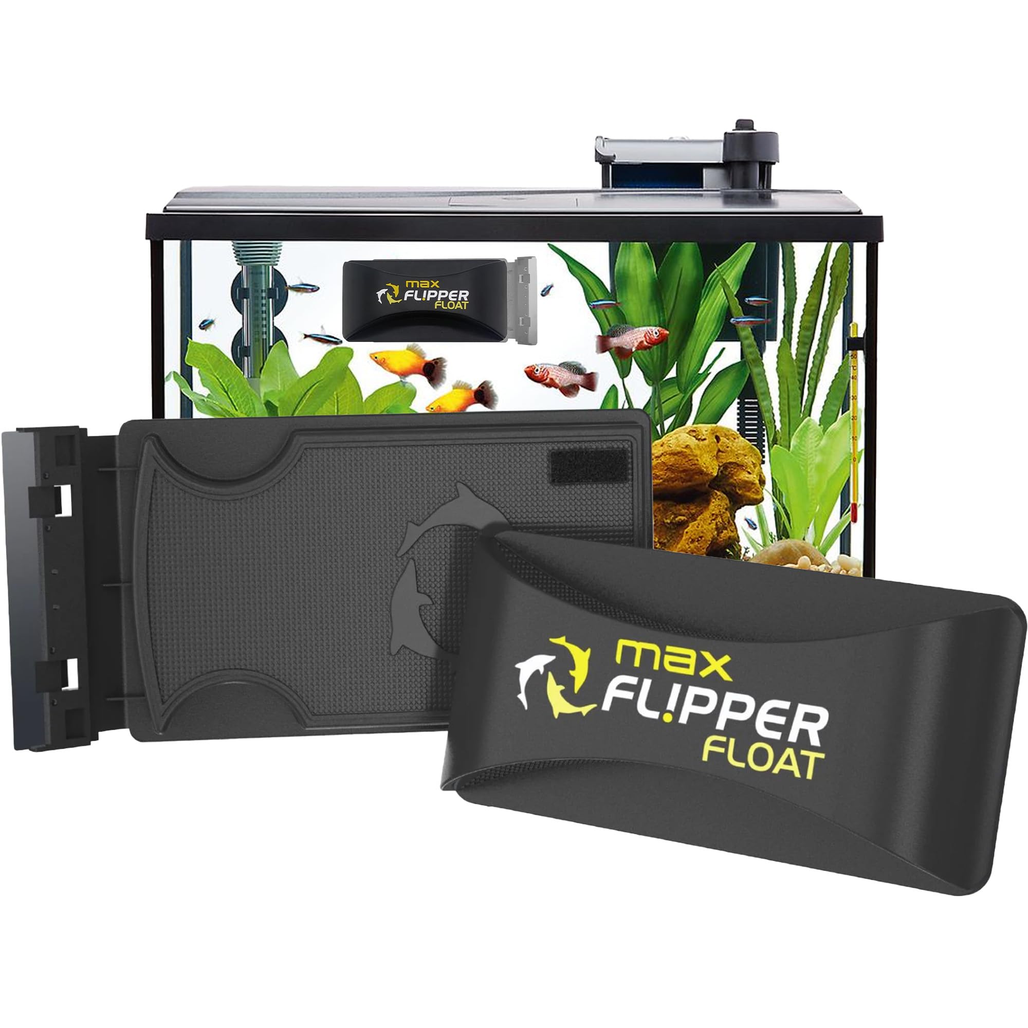 FLIPPER Max limpia algas en vidrio con imanes potentes y seguros