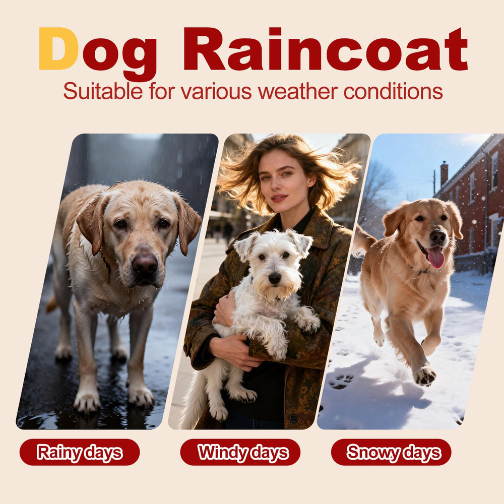 Floofelove abrigo para perro pequeño contra la lluvia