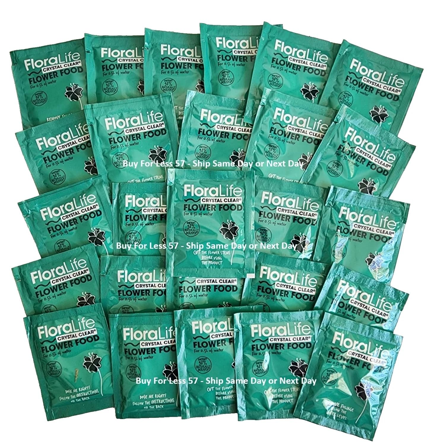 Exhibidor Floralife Crystal Clear para mostrador y compra rápida.