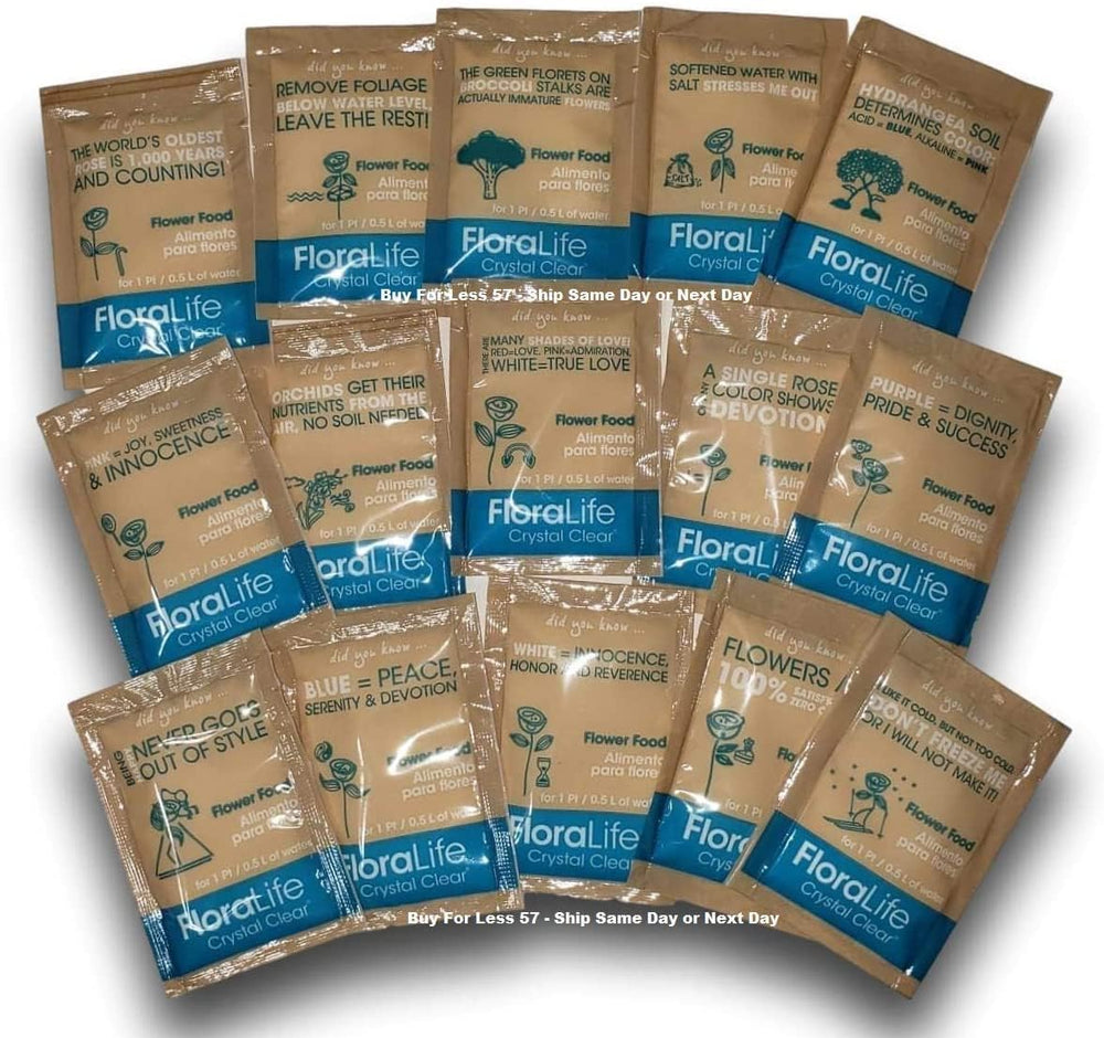 Código BURTON-303505 para referencia de Floralife Crystal Clear.