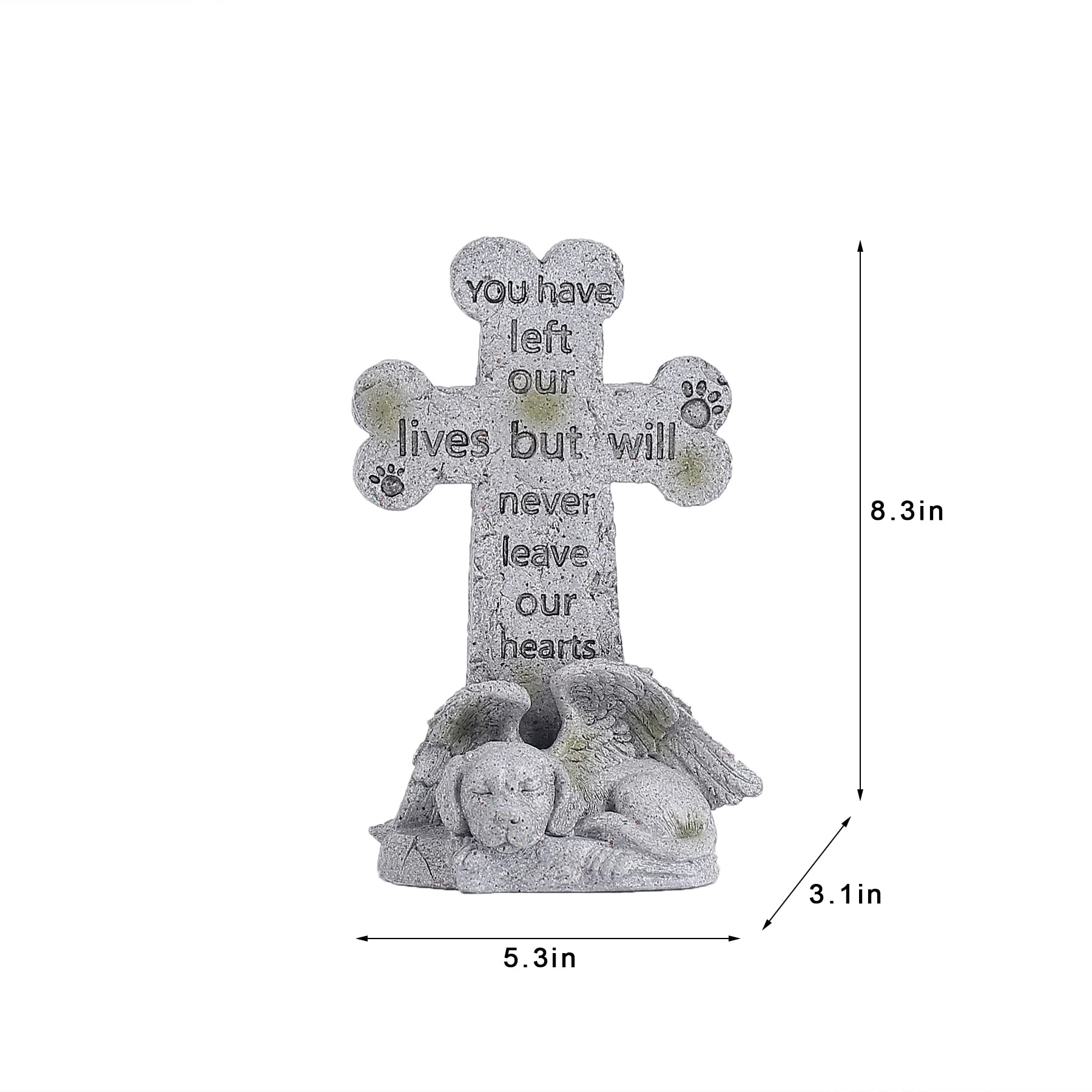 Floryden figura memorial para mascotas con detalle de huellas