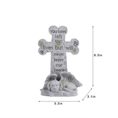 Floryden figura memorial para mascotas con detalle de huellas