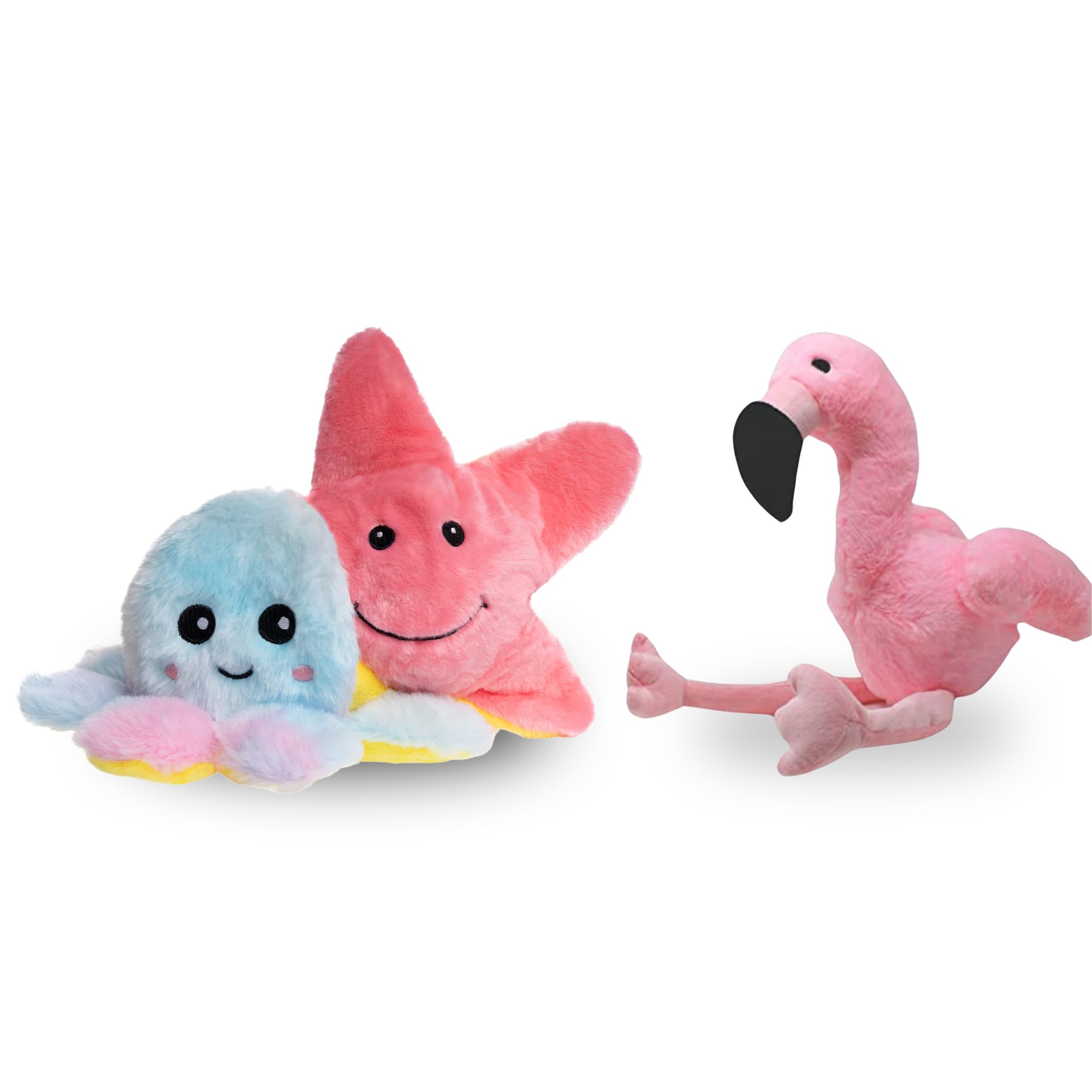 Flourish Pets 3 en 1 con flamenco: juguete duradero para perros activos y masticadores.