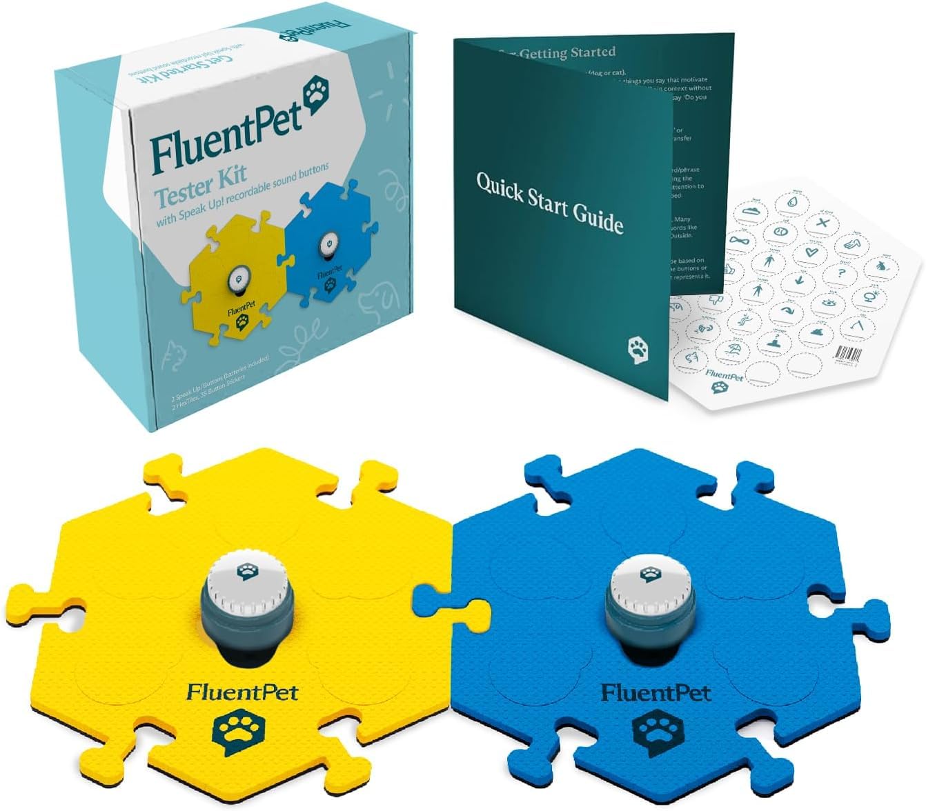 FluentPet: botones-habla-perro-dos facilitan expresar necesidades diarias.