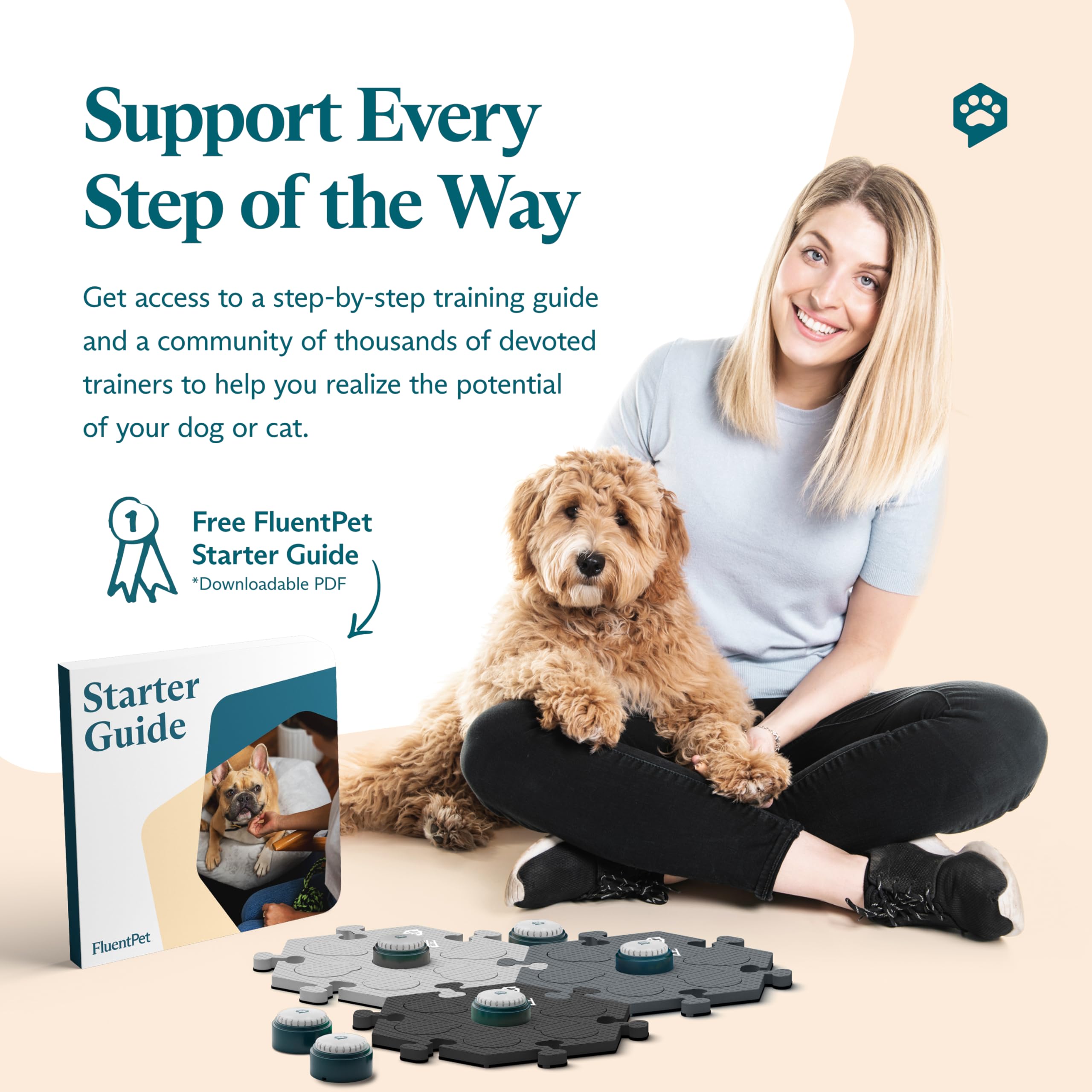 FluentPet: guía educativa paso a paso para entrenar con facilidad.