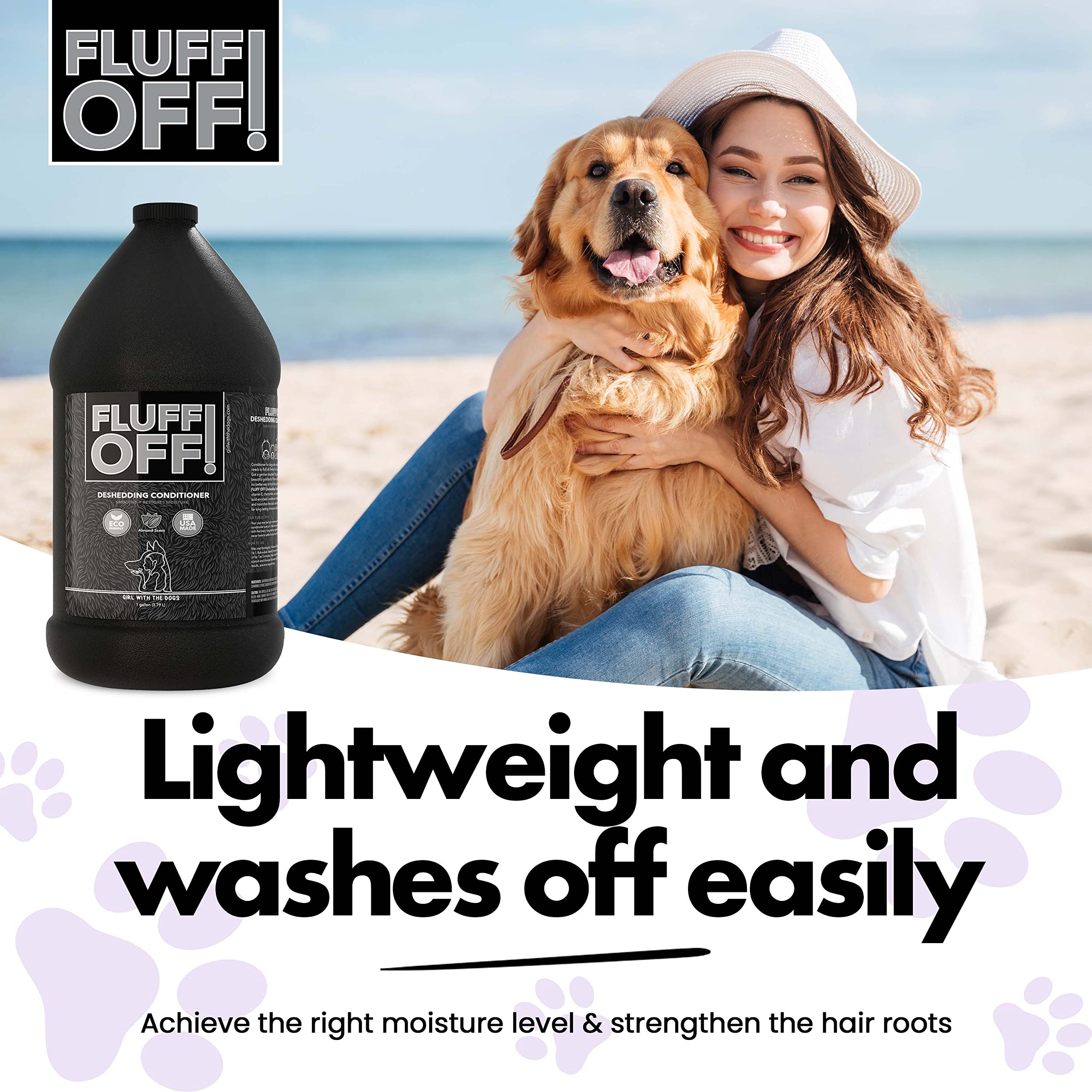 Girl With The Dogs Fluff Off apto para cachorros y gatitos desde 8 semanas.