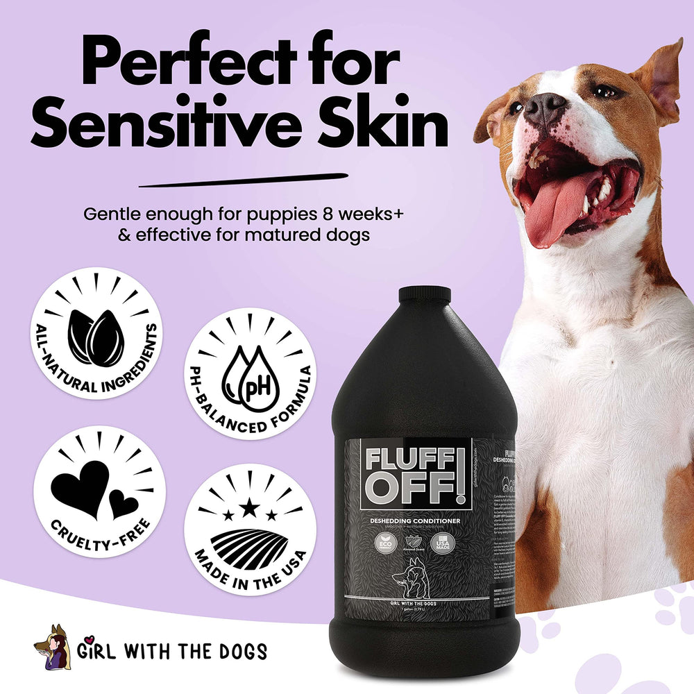 Girl With The Dogs Fluff Off se diluye para obtener hasta 32 galones.