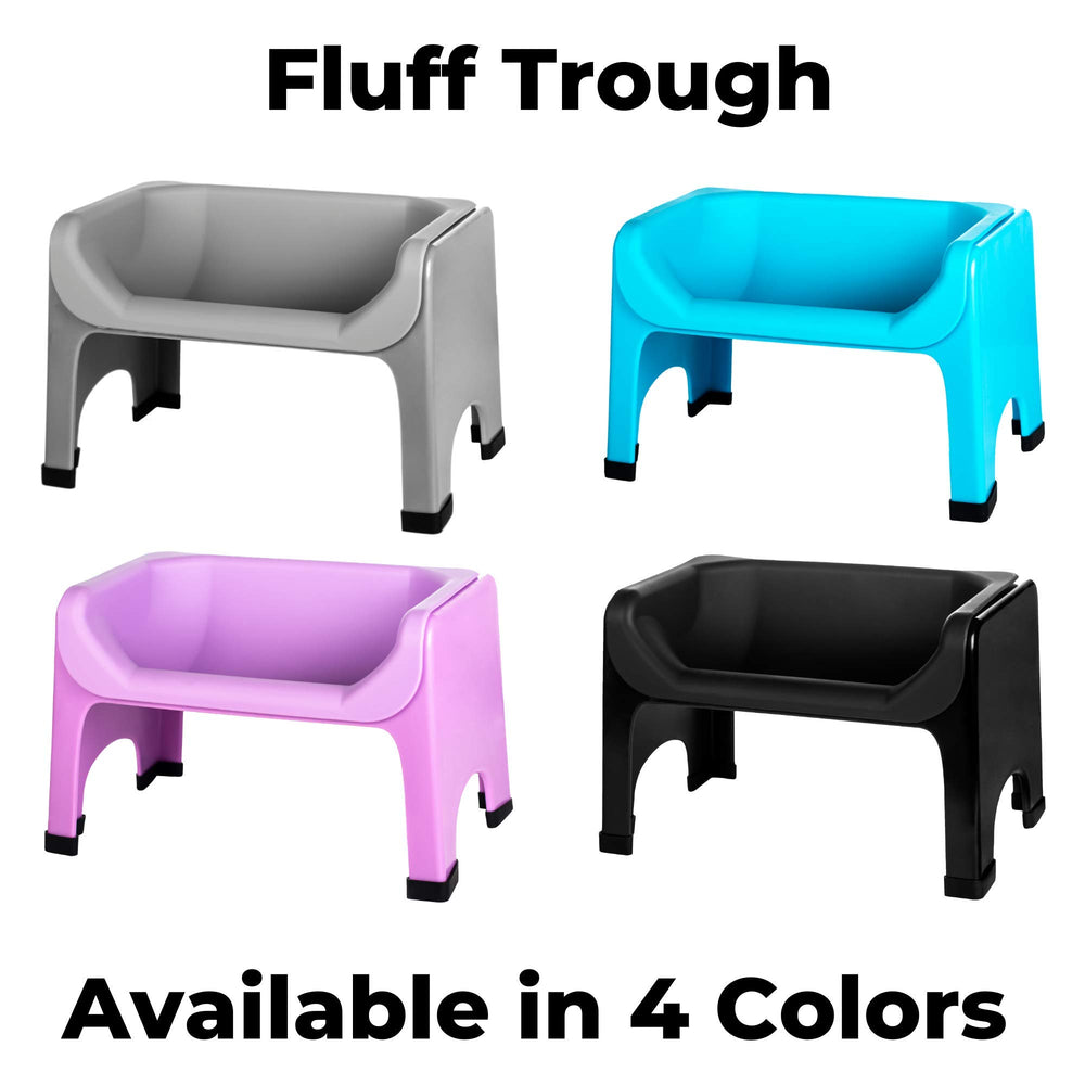 Fluff Trough altura de 7 5 pulgadas para una postura cómoda